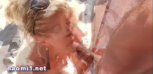  naomi big dick suking on a public beach